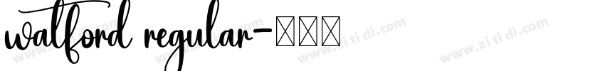 watford regular字体转换